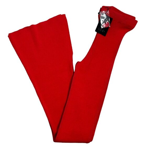 NBD | Revolve NWT $208 Zuri Knit Pants with Ankle Slits in Red Women's Size Sm - Picture 2 of 12